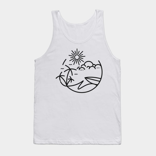 Beach Tank Top by Whatastory